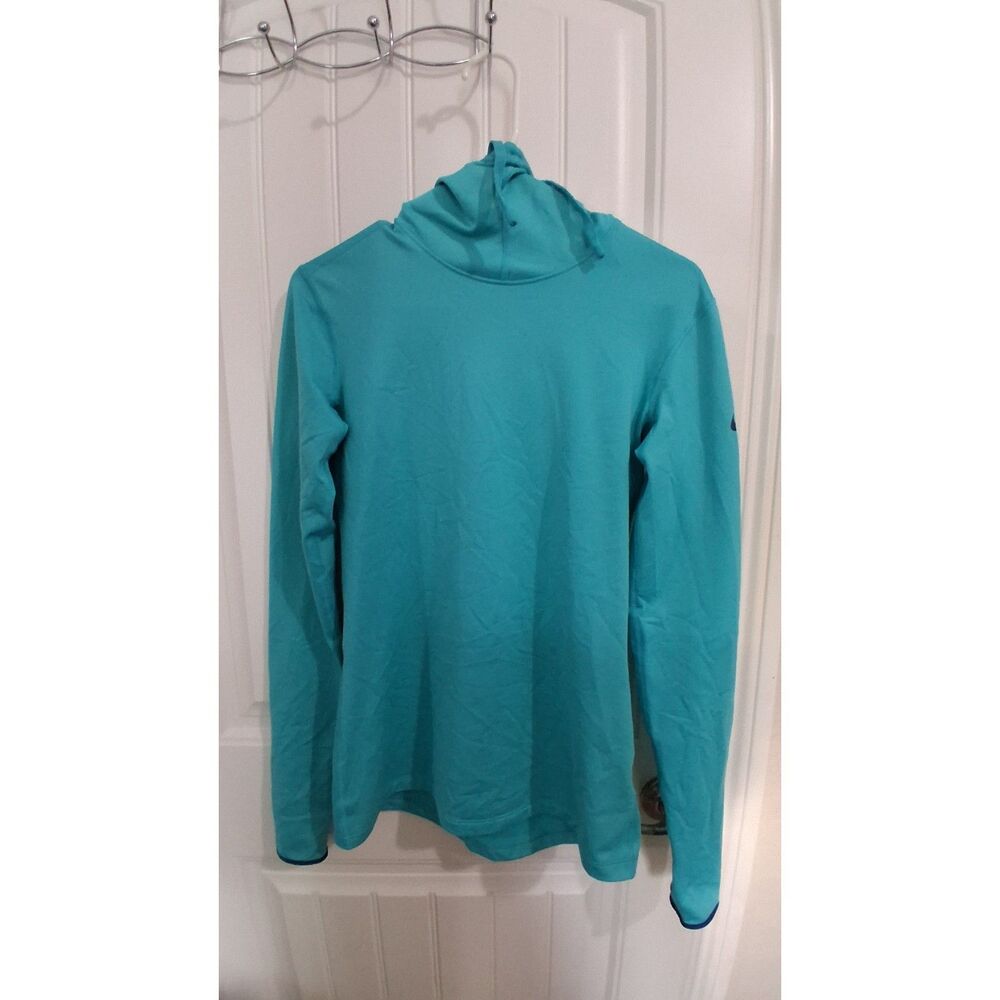 Nike Pro Dri-FIT Women’s Medium Teal Blue Pullover Training Hoodie Long Sleeve